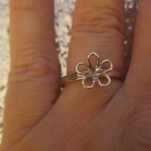 Sterling Silver Flower Ring